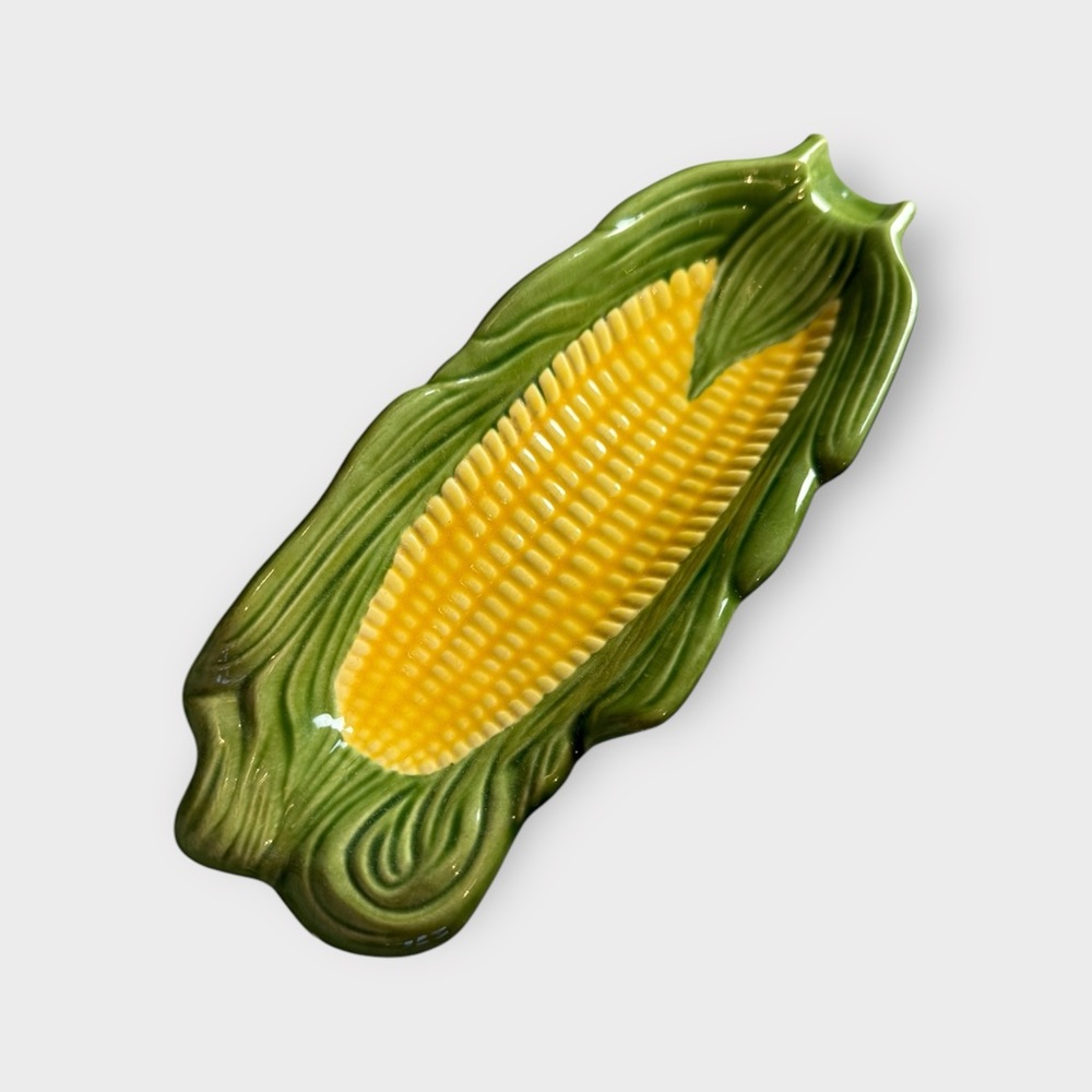 Vintage Ceramic Corn On The Cob Spoon Rest